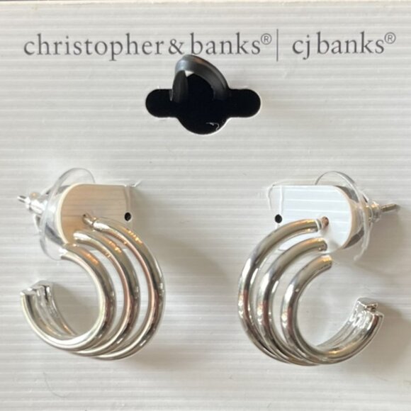 NWT Silver Earrings Bundle - 5 Pairs - Picture 5 of 6